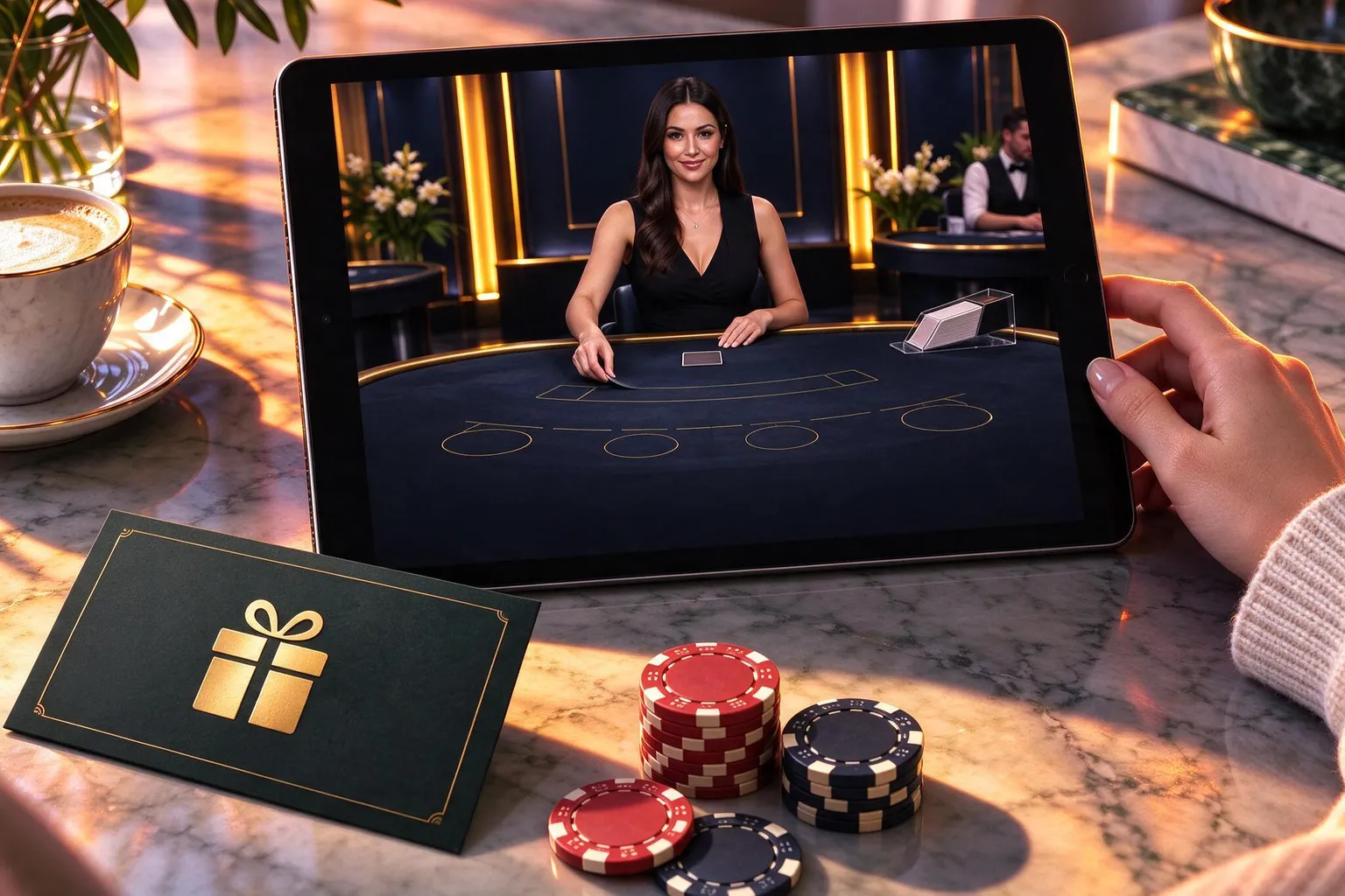 Promotional proof image showing the operator experience
